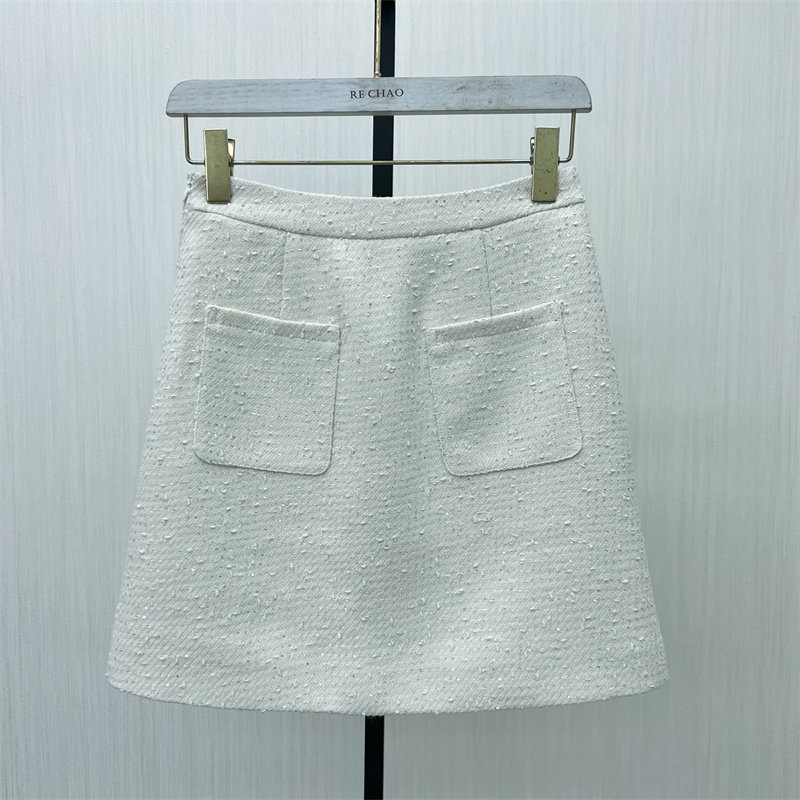 fei●2025秋季新品 粗花呢半身裙女高腰显瘦气质包臀a字短裙7358