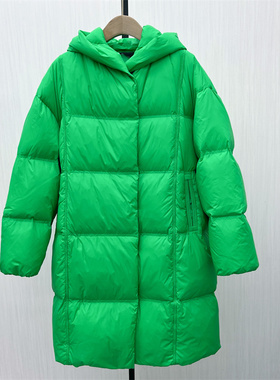 图●2025冬季新品 长款鹅绒服女时尚休闲百搭宽松保暖外套8715