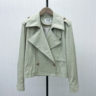 工装 香 风衣外套女宽松休闲小个子短款 新品 夹克5263 2025秋季