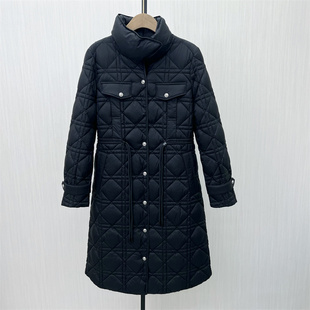 羽绒服女时尚 恩 2025冬季 新品 宽松加厚保暖白鸭绒外套561 长款