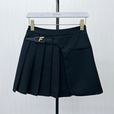 乂●2025夏季新品 百褶裙短裙女高腰显瘦休闲百搭a字半身裙0532