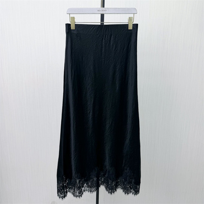 良月●2026夏季新品 醋纤半身裙女高腰显瘦气质垂感包臀长裙6324