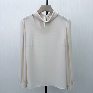 2026春季 衬衫 新品 长袖 女气质小众别致宽松打底上衣0013 法式 熠