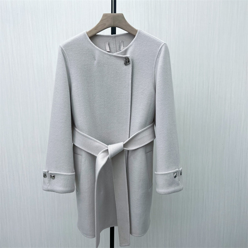 司●2025冬季新品 绵羊毛呢子大衣女中长款气质双面呢外套0910
