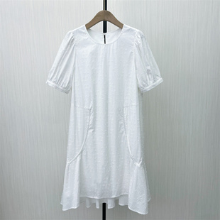 恩●2025夏季新品 小清新连衣裙女气质宽松显瘦泡泡袖长裙子820