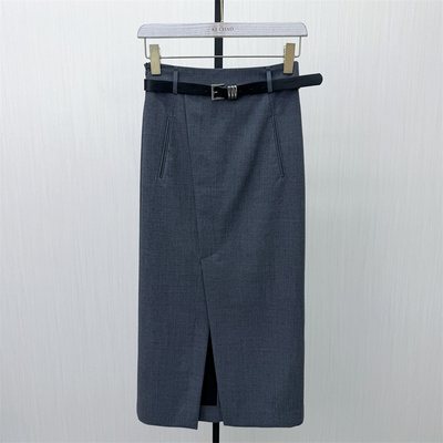 KA●2026夏季新品 西装半身裙女高腰显瘦气质通勤直筒长裙子0881
