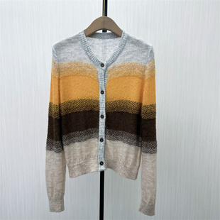 女宽松百搭慵懒风毛衫 马海毛针织开衫 新品 外套2631 2025秋季