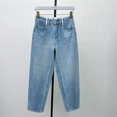 C●2025夏季新品 哈伦牛仔裤女高腰显瘦宽松休闲长裤老爹裤5635
