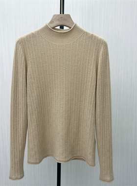 C●2025冬季新品 套头毛衣女宽松半高领绵羊毛上衣针织衫2522