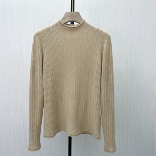 套头毛衣女宽松半高领绵羊毛上衣针织衫 新品 2522 2025冬季