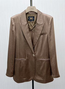 良月●2025秋季新 西装外套女时尚休闲经典宽松百搭西服大衣6378