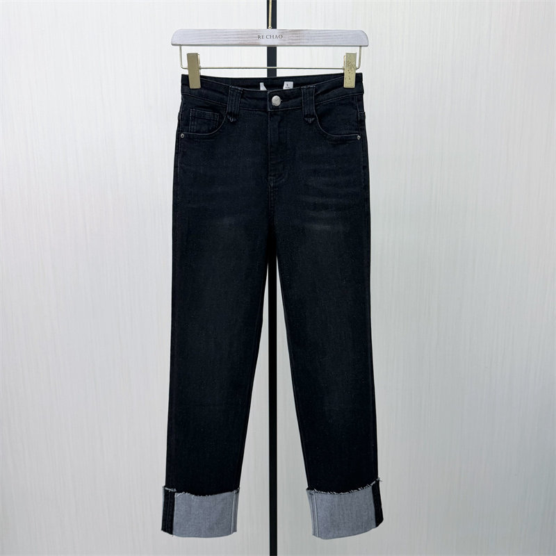 香●2026春季新品 直筒小脚牛仔裤女高腰显瘦修身长裤铅笔裤1588图片