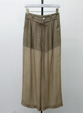 S●2026夏季新品 垂感阔腿裤女高腰显瘦宽松直筒薄款休闲长裤612