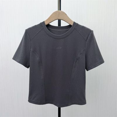 香●2026夏季新品 纯色正肩T恤女简约修身显瘦休闲百搭上衣3272