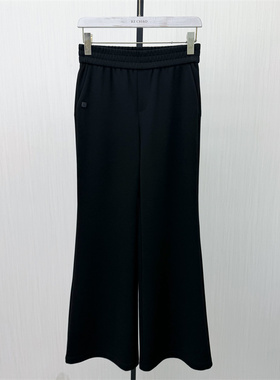 迪●2026春季新品 阔腿裤女松紧腰宽松显瘦休闲通勤直筒长裤5609