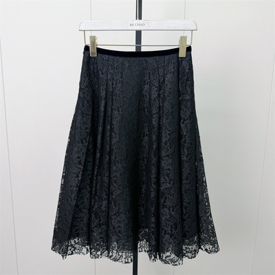 KA●2026冬季新品 蕾丝半身裙女高腰显瘦气质通勤a字长裙1142