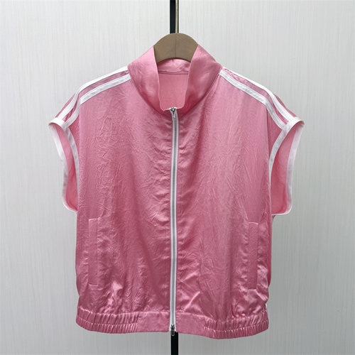 fei●2026夏季新品 醋纤马甲女短款背心外套宽松休闲无袖上衣6117