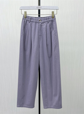 C●2025秋季新品 阔腿裤女高腰显瘦宽松直筒小个子休闲长裤5175