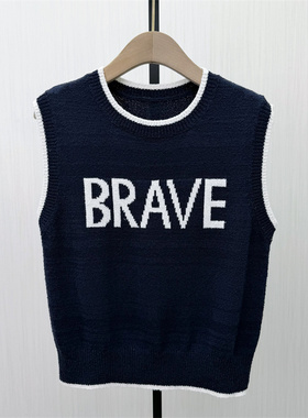 乂●2026春季新品 针织马甲女宽松休闲百搭外穿无袖坎肩上衣2142