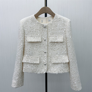 外套女气质通勤短款 恩 小香风西装 新品 粗花呢夹克603 2026春季