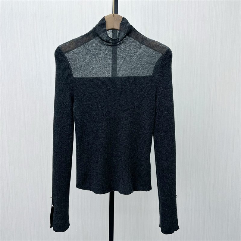 图●2025冬季新品 高领针织衫女弹力修身显瘦打底衫长袖上衣2239