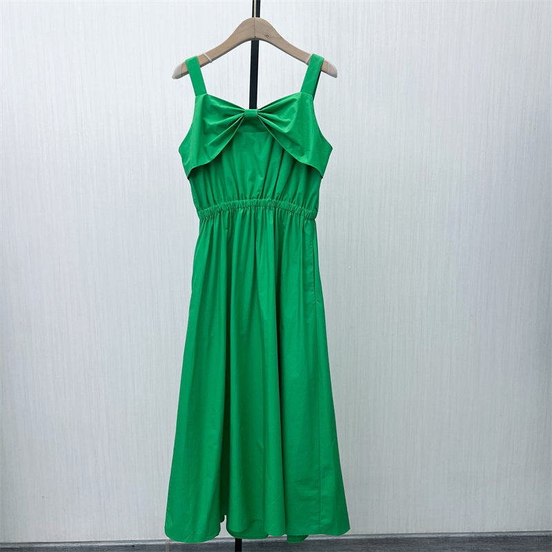 香●2025夏季新品 法式无袖连衣裙女气质海边度假清新a字长裙1254