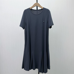 短袖 新品 连衣裙女休闲宽松简约百搭显瘦T恤裙951 2026夏季