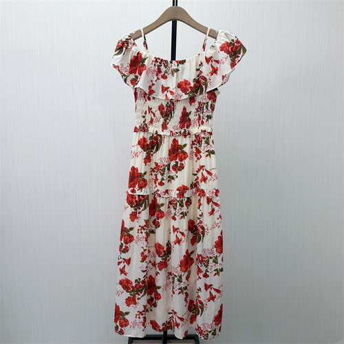 KA●2026夏季新品 法式碎花连衣裙女气质显瘦小清新茶歇裙9291