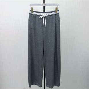 女松紧腰显瘦宽松百搭阔腿裤 香 休闲直筒卫裤 新品 2636 2026春季