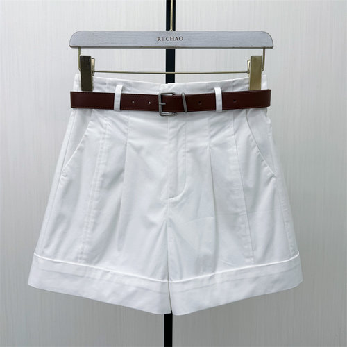 迪●2026夏季新品 阔腿短裤女高腰显瘦宽松休闲通勤百搭裤子6958