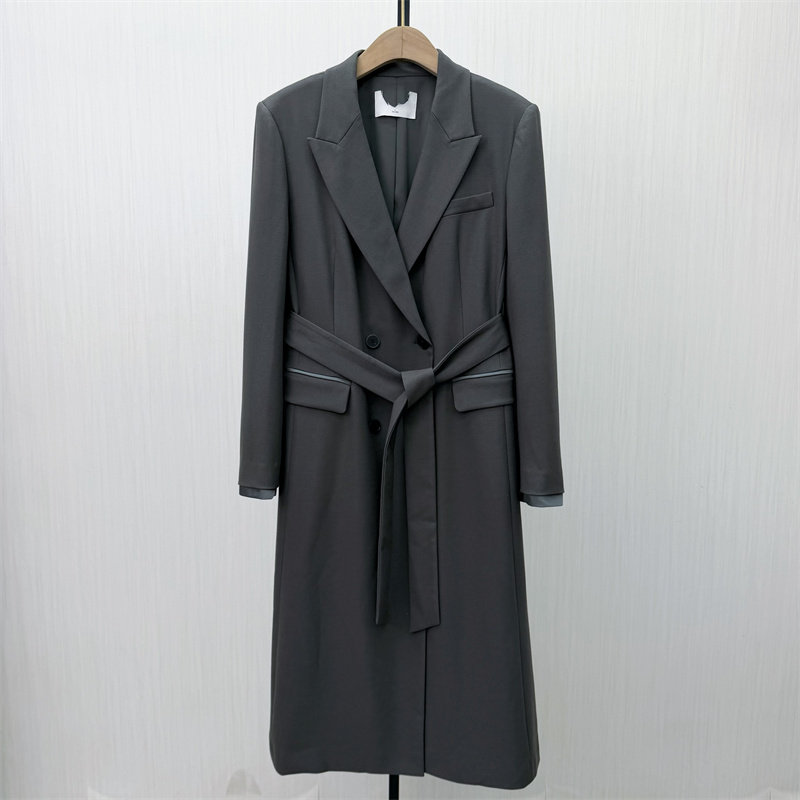 彩●2026春季新品 长款西装外套女时尚休闲双排扣宽松大衣318,女装/女士精品,西装,淘宝优惠券,粉丝福利购,淘宝优惠卷