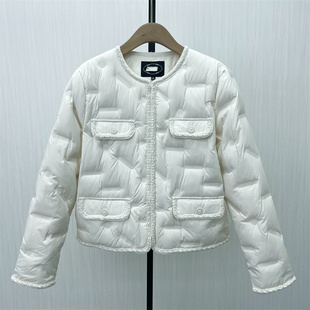小香风轻薄羽绒服女短款 新 轻便保暖防寒外套2003 2025冬季 良月