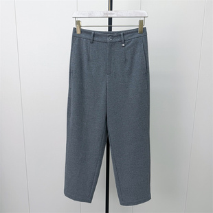 恩●2026冬季新品 毛呢哈伦裤女高腰显瘦宽松休闲烟管裤长裤112