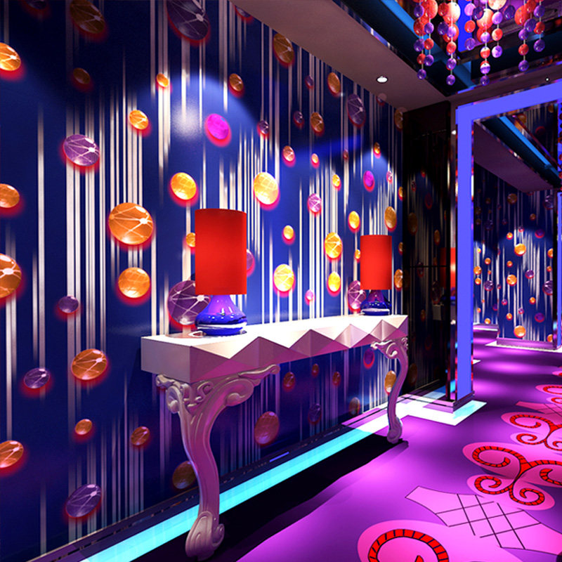 ktv专用墙纸 3d立体闪光墙布酒吧包厢歌厅发光装修舞厅背景墙壁纸