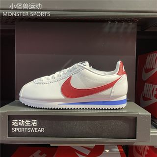 Nike耐克 女复古白红经典阿甘休闲跑步鞋 807471 904764 DN1791