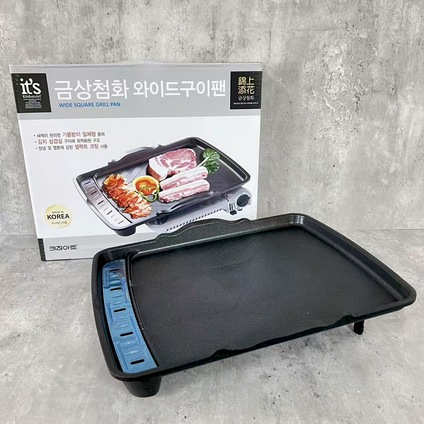 韩国进口锦上添花不沾长方形烤盘