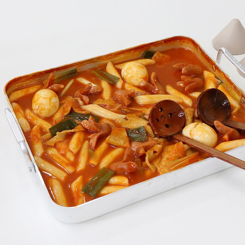 韩国炒年糕盘小号平底锅韩国街头美食料理锅炒年糕长方形盘小小号