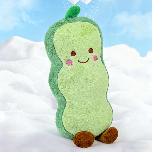 乖不点可爱豌豆PP棉毛绒抱枕