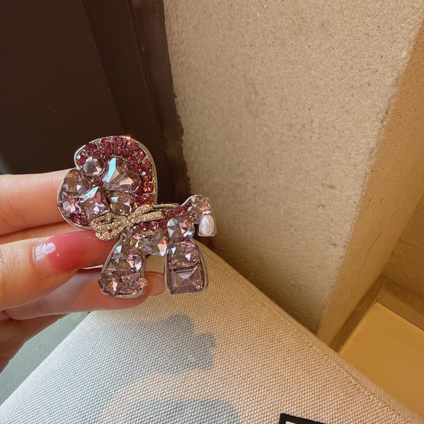 轻奢超闪粉紫水钻蝴蝶结小马发夹气质高级感鸭嘴夹前额碎刘海边夹,饰品/流行首饰/时尚饰品新,民族风发饰,淘宝优惠券,粉丝福利购,淘宝优惠卷