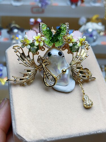 天然珍珠巴洛克项链吊坠天使，阿飘，小魔女生日礼物饰品