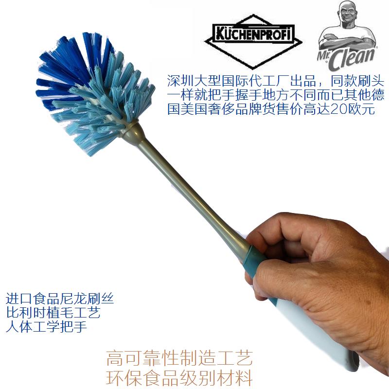 美国高档尼龙软毛刷婴儿奶瓶刷长玻璃瓶水杯清洁刷洗碗刷锅刷蔬果