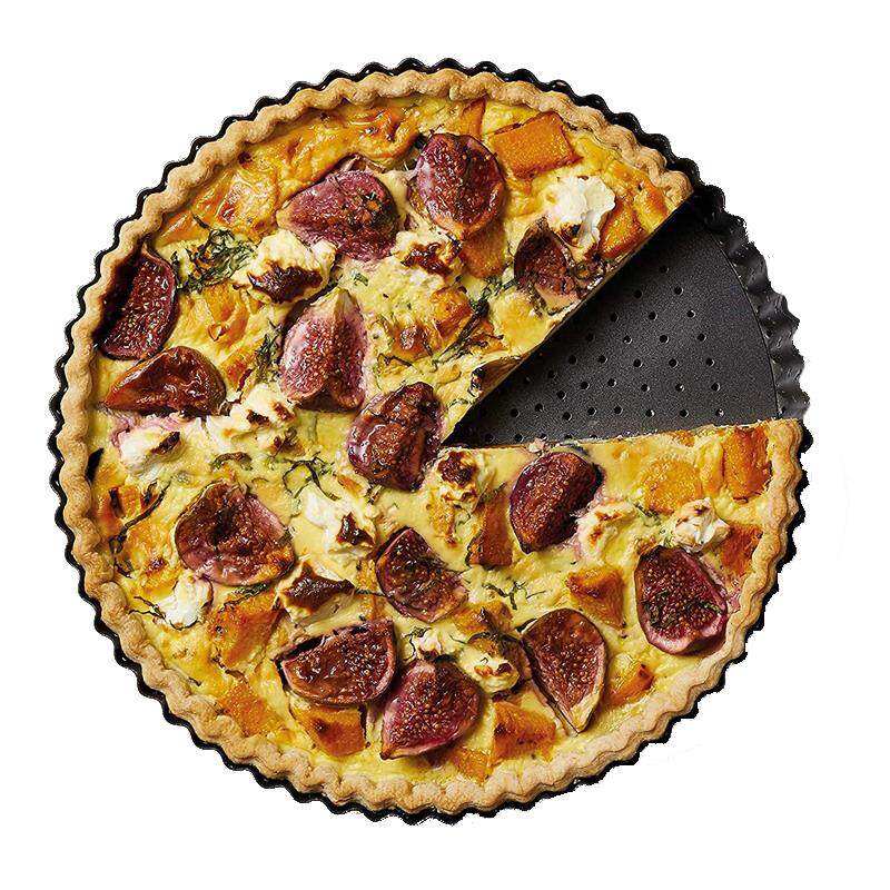 英国高端进口食品涂层烘焙蛋糕模具圆形活底菊花派盘PIZZA披萨盘