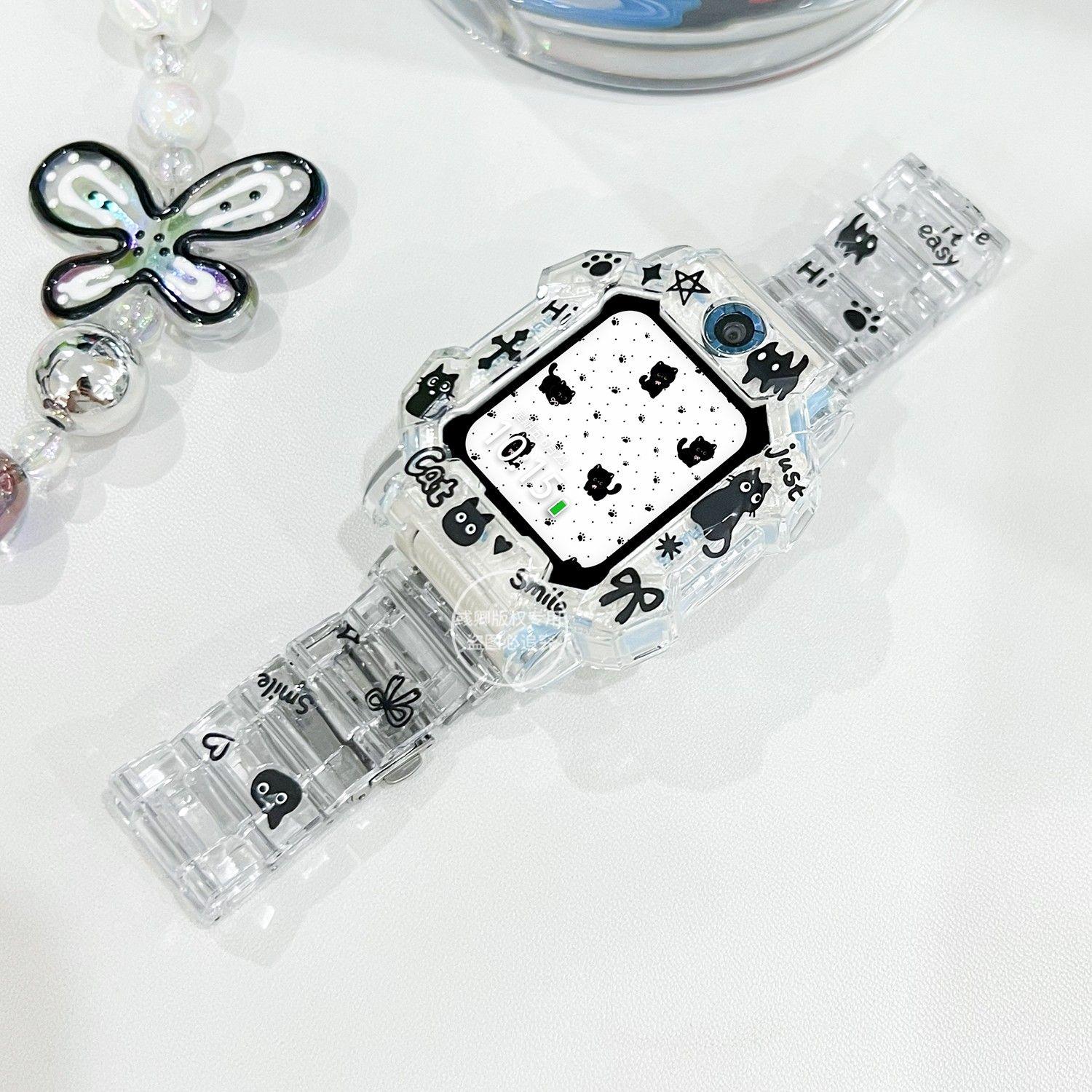 适用小天才儿童电话手表Z9/Z6A巅峰/Z7A/Z8/Z5卡通Z6S/D2/Q1A表带