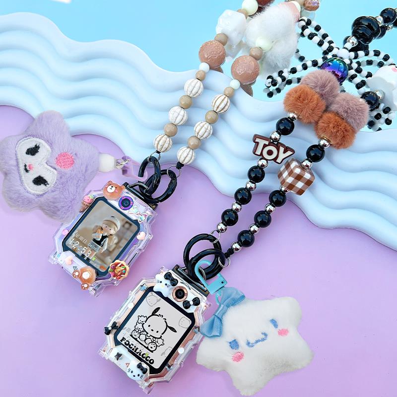 多巴胺串珠挂脖绳适用小天才电话手表表带Z10/Z9/Z8挂绳Z7/Z6配件