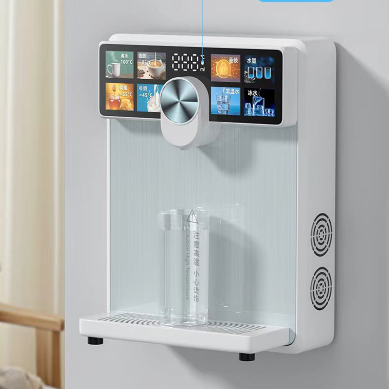 炫彩即热管线机3秒出开水出水量可选接桶装水也可以用带水质检测