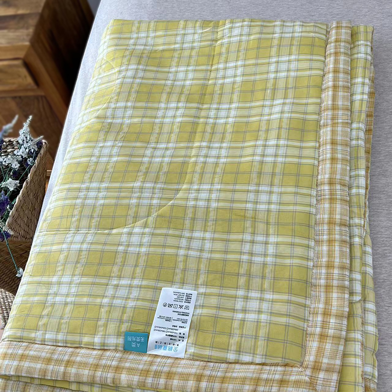 纯棉水洗棉剩余布料做的小被子