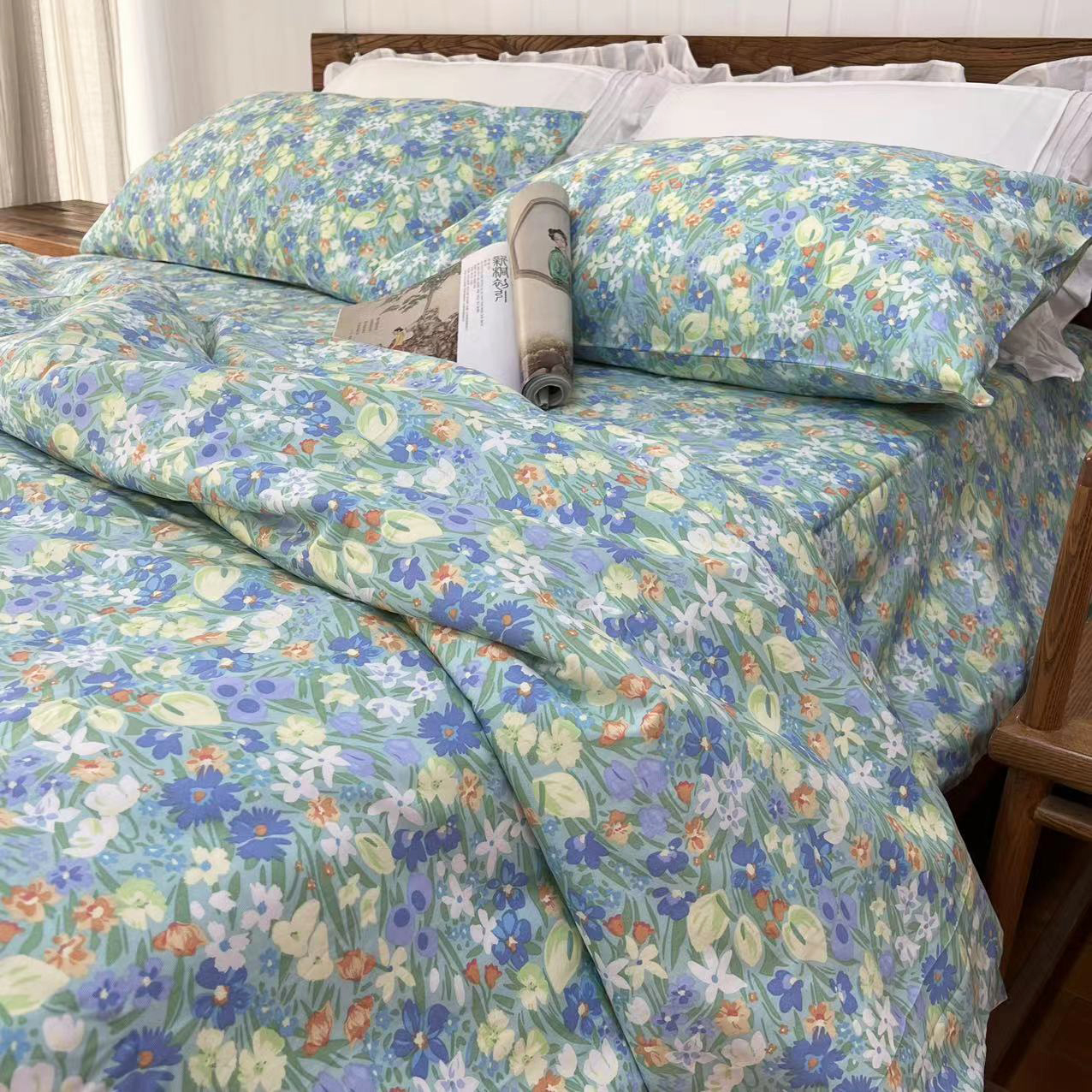 小碎花床单被套100%纯棉斜纹全棉