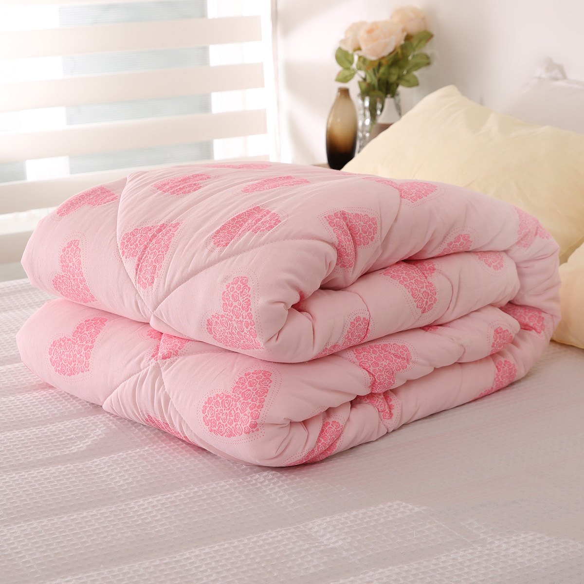 新疆长绒棉花被纯棉绗缝被加厚冬被春秋被四季被单双人学生多规格,床上用品,棉花被,淘宝优惠券,粉丝福利购,淘宝优惠卷