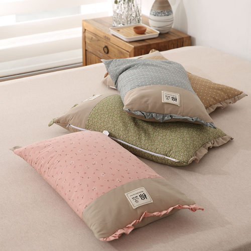 纯棉田园小碎花全荞麦壳枕头