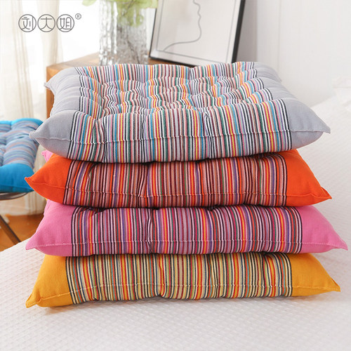 亏本清老粗布坐垫珍珠棉办公桌椅垫学生沙发垫榻榻米冬季纯色垫子